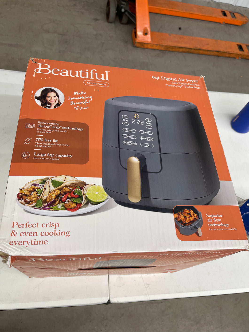 Beautiful 6 Qt Air Fryer with TurboCrisp Technology and Touch-Activate ...