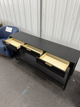 East Bluff Wicker Drawer Console Table Black - Threshold™ designed with Studio McGee! (NEW & ASSEMBLED)