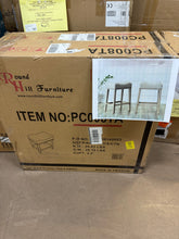 Roundhill Furniture CoCo Upholstered Backless Saddle Seat Counter Stools 24 height, Tan, Set of 4! (BRAND NEW)