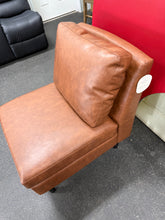 Gelbin Faux Leather Slipper Chair with Wood Legs Caramel - Threshold!