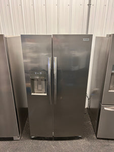 Frigidaire Gallery 25.6-cu ft Side-by-Side Refrigerator with Ice Maker, Water and Ice Dispenser (Fingerprint Resistant Stainless Steel) ENERGY STAR! (BRAND NEW - MINOR SCRATCH IN DOOR!)