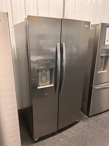 Frigidaire Gallery 25.6-cu ft Side-by-Side Refrigerator with Ice Maker, Water and Ice Dispenser (Fingerprint Resistant Stainless Steel) ENERGY STAR! (BRAND NEW - MINOR SCRATCH IN DOOR!)