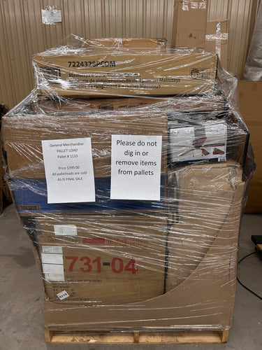 Jumbo General Merchandise Pallet Load Number: 1133!