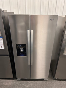 Whirlpool 24.6-cu ft Side-by-Side Refrigerator with Ice Maker, Water and Ice Dispenser (Fingerprint Resistant Stainless Steel)! (BRAND NEW)