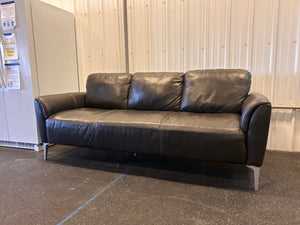 Jordane Leather Sofa! (NEW - SCRATCH LEATHER FROM SHIPPING - PHOTOS SHOWN)