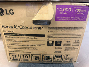 LG New 14,000 BTU 800 Sq ft Window Air Conditioner, LW1424RD! (NEW IN BOX - 115V OUTLET)