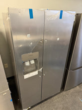 Frigidaire Gallery 22.3-cu ft Side-by-Side Refrigerator with Ice Maker, Water and Ice Dispenser (Fingerprint Resistant Stainless Steel) ENERGY STAR!! BRAND NEW - MINOR DENT!