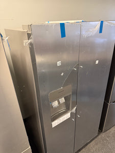 Frigidaire Gallery 22.3-cu ft Side-by-Side Refrigerator with Ice Maker, Water and Ice Dispenser (Fingerprint Resistant Stainless Steel) ENERGY STAR!! BRAND NEW - MINOR DENT!
