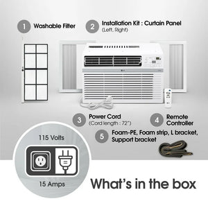 LG New 14,000 BTU 800 Sq ft Window Air Conditioner, LW1424RD! (NEW IN BOX - 115V OUTLET)