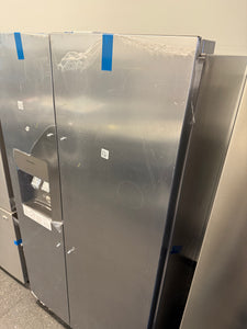Frigidaire Gallery 22.3-cu ft Side-by-Side Refrigerator with Ice Maker, Water and Ice Dispenser (Fingerprint Resistant Stainless Steel) ENERGY STAR!! BRAND NEW - MINOR DENT!