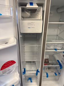 Frigidaire Gallery 22.3-cu ft Side-by-Side Refrigerator with Ice Maker, Water and Ice Dispenser (Fingerprint Resistant Stainless Steel) ENERGY STAR!! BRAND NEW - MINOR DENT!