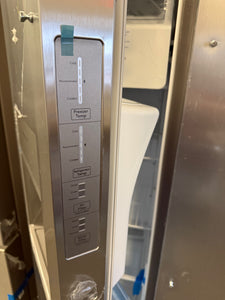 Frigidaire Gallery 22.3-cu ft Side-by-Side Refrigerator with Ice Maker, Water and Ice Dispenser (Fingerprint Resistant Stainless Steel) ENERGY STAR!! BRAND NEW - MINOR DENT!
