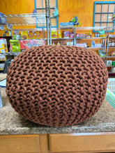 16"x22" Rope Knit Pouf Orange - Threshold! (NEW)