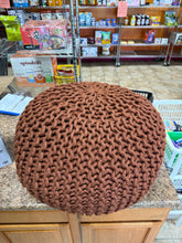 16"x22" Rope Knit Pouf Orange - Threshold! (NEW)
