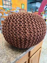 16"x22" Rope Knit Pouf Orange - Threshold! (NEW)