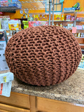 16"x22" Rope Knit Pouf Orange - Threshold! (NEW)