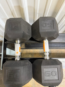 CAP Barbell, 60lb Coated Hex Dumbbell, Set of 2! (NEW)