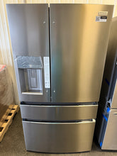 Frigidaire Gallery Standard-Depth 26.3-cu ft 4 -Door French Door Refrigerator with Ice Maker with Water and Ice Dispenser ( Fingerprint Resistant Stainless Steel ) ENERGY STAR Certified! (NEW - DENTED)