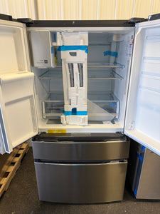 Frigidaire Gallery Standard-Depth 26.3-cu ft 4 -Door French Door Refrigerator with Ice Maker with Water and Ice Dispenser ( Fingerprint Resistant Stainless Steel ) ENERGY STAR Certified! (NEW - DENTED)