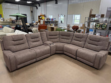 Barcalounger Carmelo Fabric Power Reclining Sectional with Power Headrests! (BRAND NEW - MINOR SHIPPING DAMAGE!)