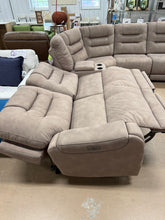Barcalounger Carmelo Fabric Power Reclining Sectional with Power Headrests! (BRAND NEW - MINOR SHIPPING DAMAGE!)