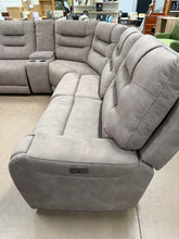 Barcalounger Carmelo Fabric Power Reclining Sectional with Power Headrests! (BRAND NEW - MINOR SHIPPING DAMAGE!)