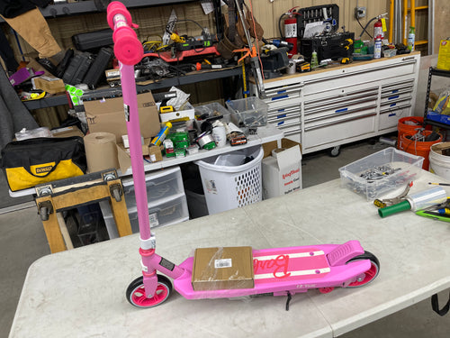 Barbie 12 Volt Jammer, Kids Electric Scooter Ride on, 10 mph Max Speed, for Ages 8+- new!