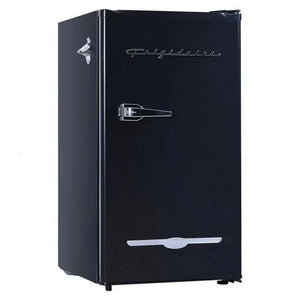 Frigidaire 3.2 Cu. ft. Retro Compact Refrigerator with Side Bottle Opener EFR376, Black! (NEW - DENTED FROM SHIPPING!)