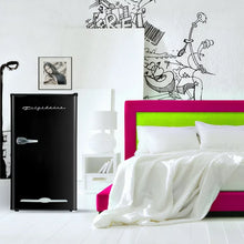 Frigidaire 3.2 Cu. ft. Retro Compact Refrigerator with Side Bottle Opener EFR376, Black! (NEW - DENTED FROM SHIPPING!)
