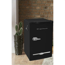 Frigidaire 3.2 Cu. ft. Retro Compact Refrigerator with Side Bottle Opener EFR376, Black! (NEW - DENTED FROM SHIPPING!)
