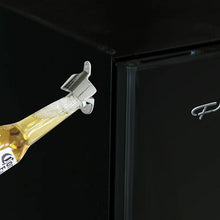 Frigidaire 3.2 Cu. ft. Retro Compact Refrigerator with Side Bottle Opener EFR376, Black! (NEW - DENTED FROM SHIPPING!)