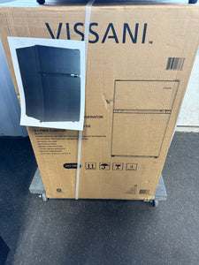Vissani 3.1 cu. ft. 2 Door Mini Refrigerator in Black with Freezer, ENERGY STAR! (NEW IN BOX)