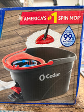 O-Cedar EasyWring Spin Mop and Bucket System: Portable, Non-Abrasive, Reusable, Extendable Handle! (NEW)