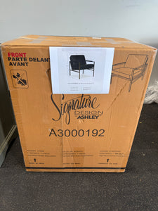 Puckman Black Leather Match Arm Chair!! NEW IN BOX!!