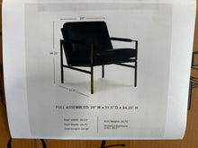 Puckman Black Leather Match Arm Chair!! NEW IN BOX!!