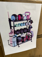 Mythinglogic Dumbbell Rack, Home Gym Storage Sports Weight Rack for Dumbbells, Kettlebells Yoga Mat and Balls! (NEW IN BOX)