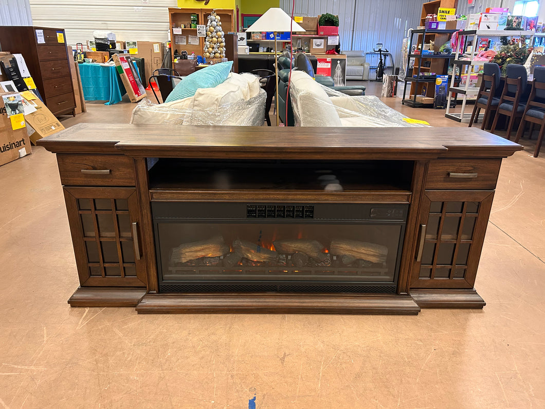 Tresanti Mayson TV Console with ClassicFlame CoolGlow 2-in-1 Electric Fireplace and Fan! (NEW)