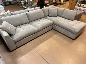 Thomasville Miles Fabric Sectional with Power Footrest! (BRAND NEW & ASSEMBLED)!!