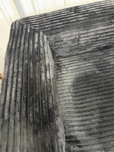 Black corduroy floor sofa - new