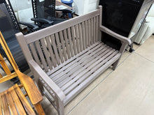 All-Weather Polystyrene Lumber 2-Person Plastic Outdoor Garden Bench in Brown! (NEW & ASSEMBLED)