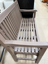 All-Weather Polystyrene Lumber 2-Person Plastic Outdoor Garden Bench in Brown! (NEW & ASSEMBLED)