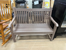 All-Weather Polystyrene Lumber 2-Person Plastic Outdoor Garden Bench in Brown! (NEW & ASSEMBLED)