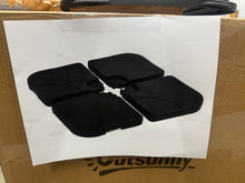 Outsunny 39.75 in. Offset Patio Umbrella Base Weight Set in Black (4-Piece)!! NEW IN BOX!!