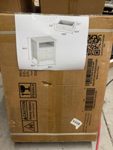 White Wooden Nightstand, Sidetable, End Table with 2 Drawers and Open Shelf, 19.7 L x 15.7 in. W x 21.7 in. H!! NEW IN BOX!!