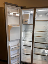 Frigidaire Gallery 25.6-cu ft Side-by-Side Refrigerator with Ice Maker, Water and Ice Dispenser (Fingerprint Resistant Stainless Steel) ENERGY STAR! (BRAND NEW - MINOR SCRATCH/BLEMISH ON BOTTOM OF DOOR - MISSING HANDLES!