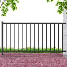 Outdoor Metal Porch Railing With Post No Top Rail Needed, Black Wrought Iron Railings System For Balcony Front Porch & Patio Fencing Railings & Pickets Exterior, 6x3! (NEW IN BOX)