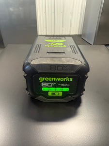 Greenworks 80V 4.0Ah Lithium-Ion Battery (Genuine Greenworks Battery / 75+ Compatible Tools)! (BRAND NEW - BATTERY ONLY!)