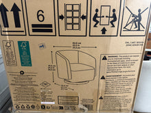 Henredon Mini Murphy Kids Swivel Accent Chair, Dark Gray!! NEW IN BOX!!