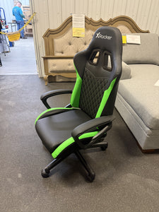 X Rocker Apex Junior PC Kids Gaming Chair, Green!! NEW AND ASSEMBLED!!