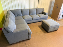 Thomasville Emilee Fabric Sectional with Storage Ottoman!! DEPARTMENT STORE RETURN, VERY CLEAN(PLEASE READ DESCRIPTION)!!